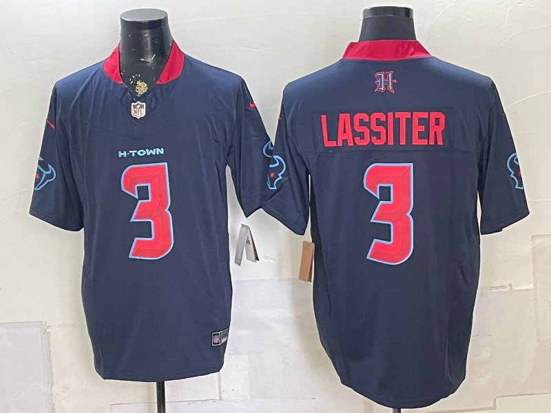 Men Houston Texans #3 Lassiter blue 2026 Nike  NFL Jersey 0722001->houston texans->NFL Jersey